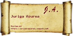 Juriga Azurea névjegykártya