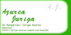 azurea juriga business card
